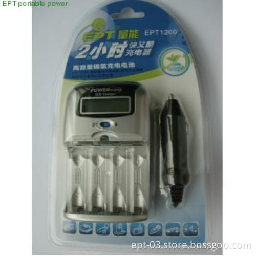 Battery Charger for Ni-MH AA, AAA Rechargeable Batteries